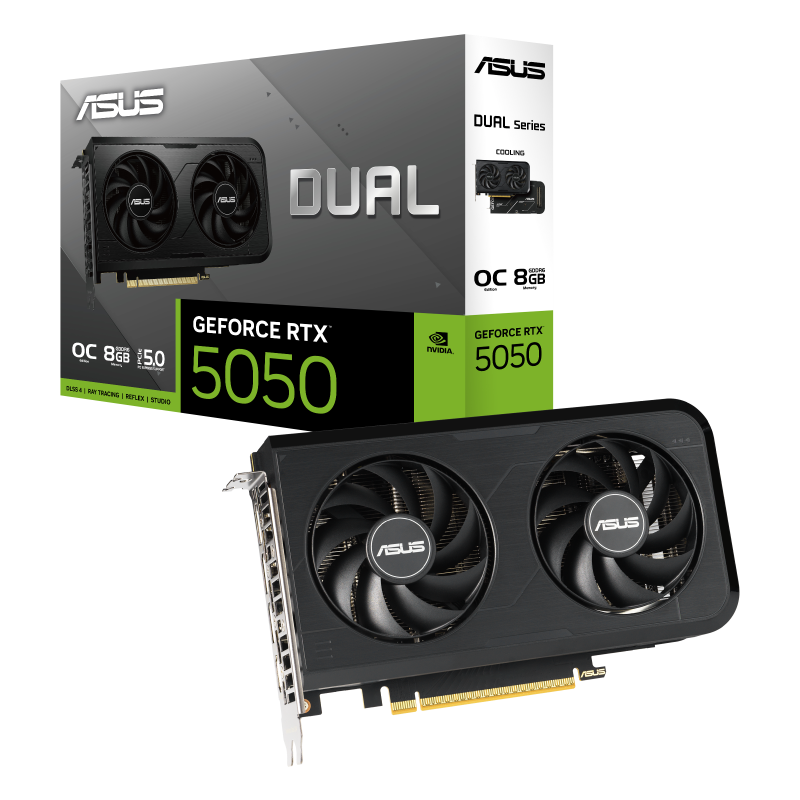 VGA ASUS RTX5050 8GB GDDR6 Dual OC (DUAL-RTX5050-O8G)