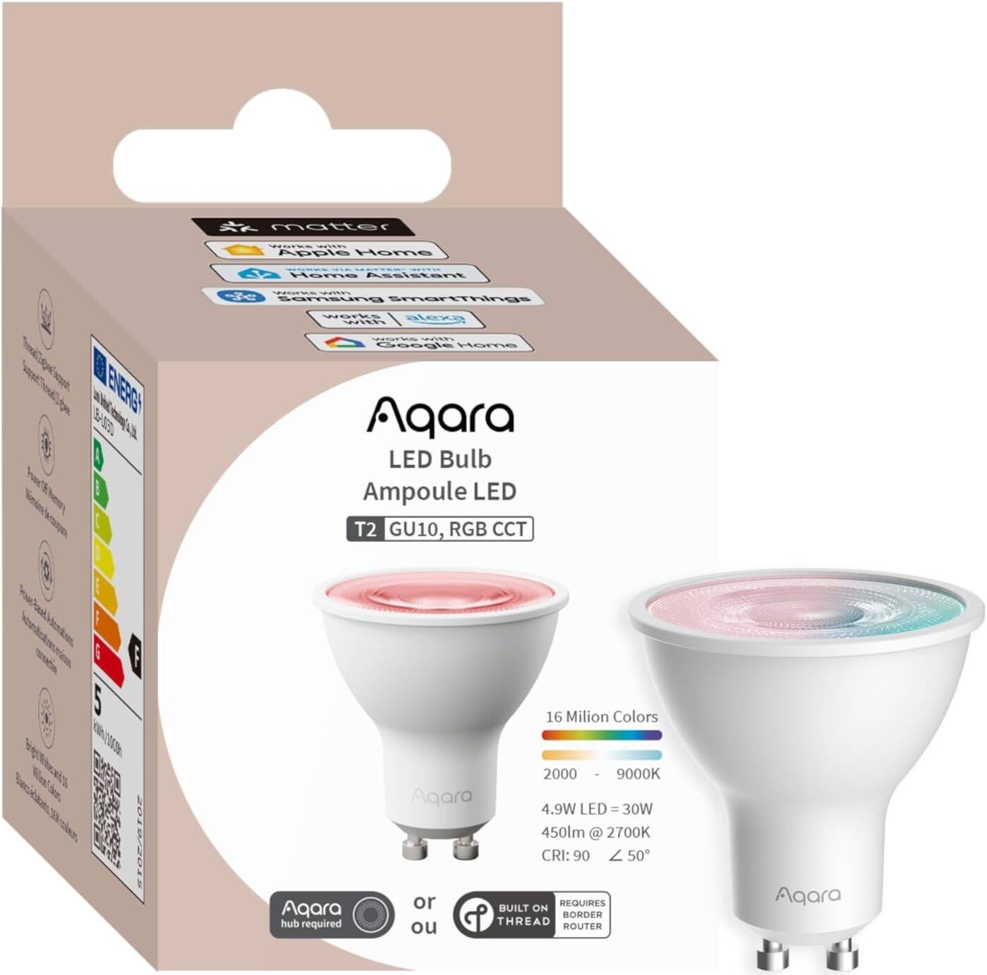 Aqara LED Bulb T2 (RGB CCT, GU10)