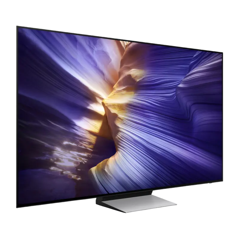 55" OLED SMART TV Samsung QE55S90FAEXUA, Quantum Dot OLED 3840x2160, Tizen OS, Black