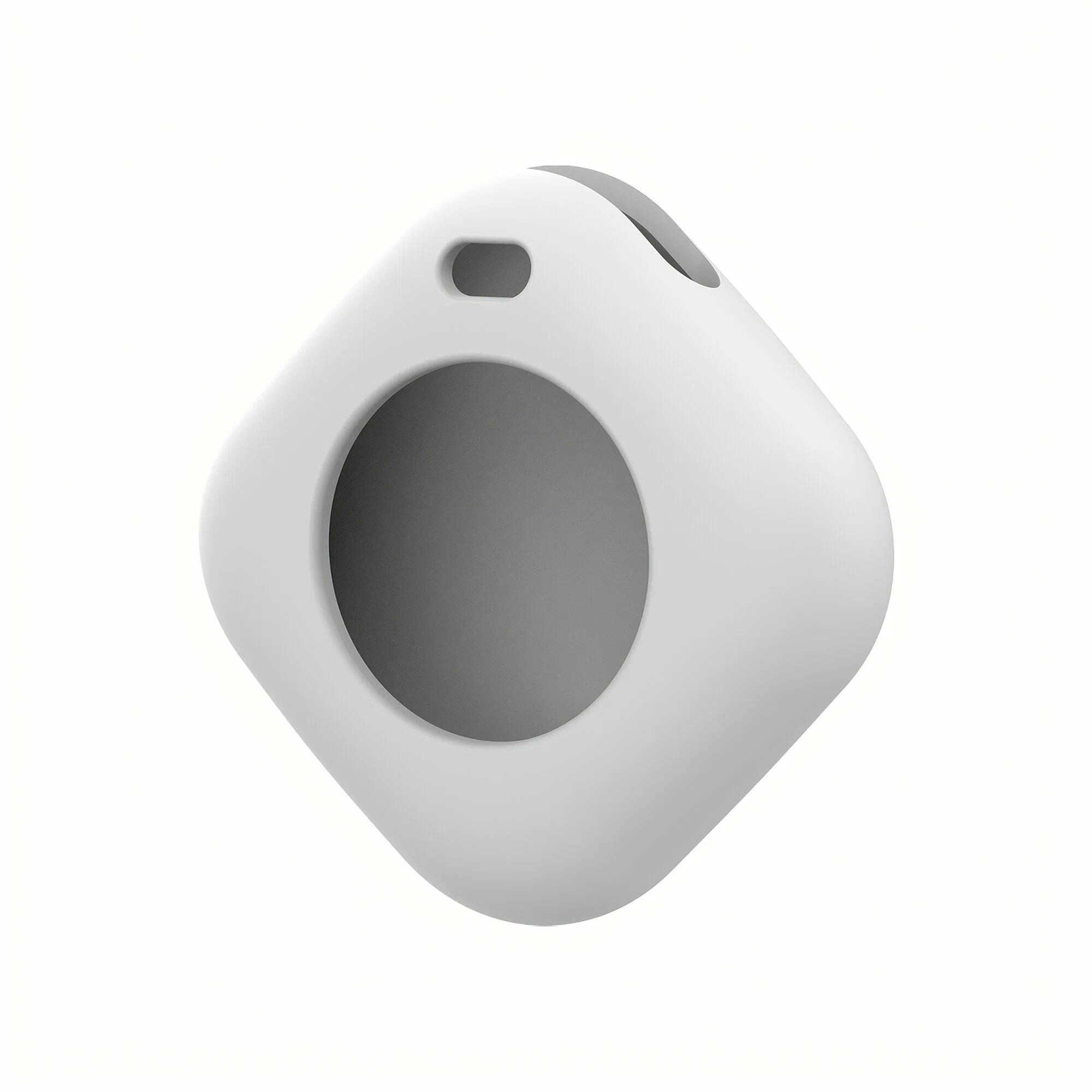 Cellular Silicon Ring Case AirTag/Tracy Soft Shell, White