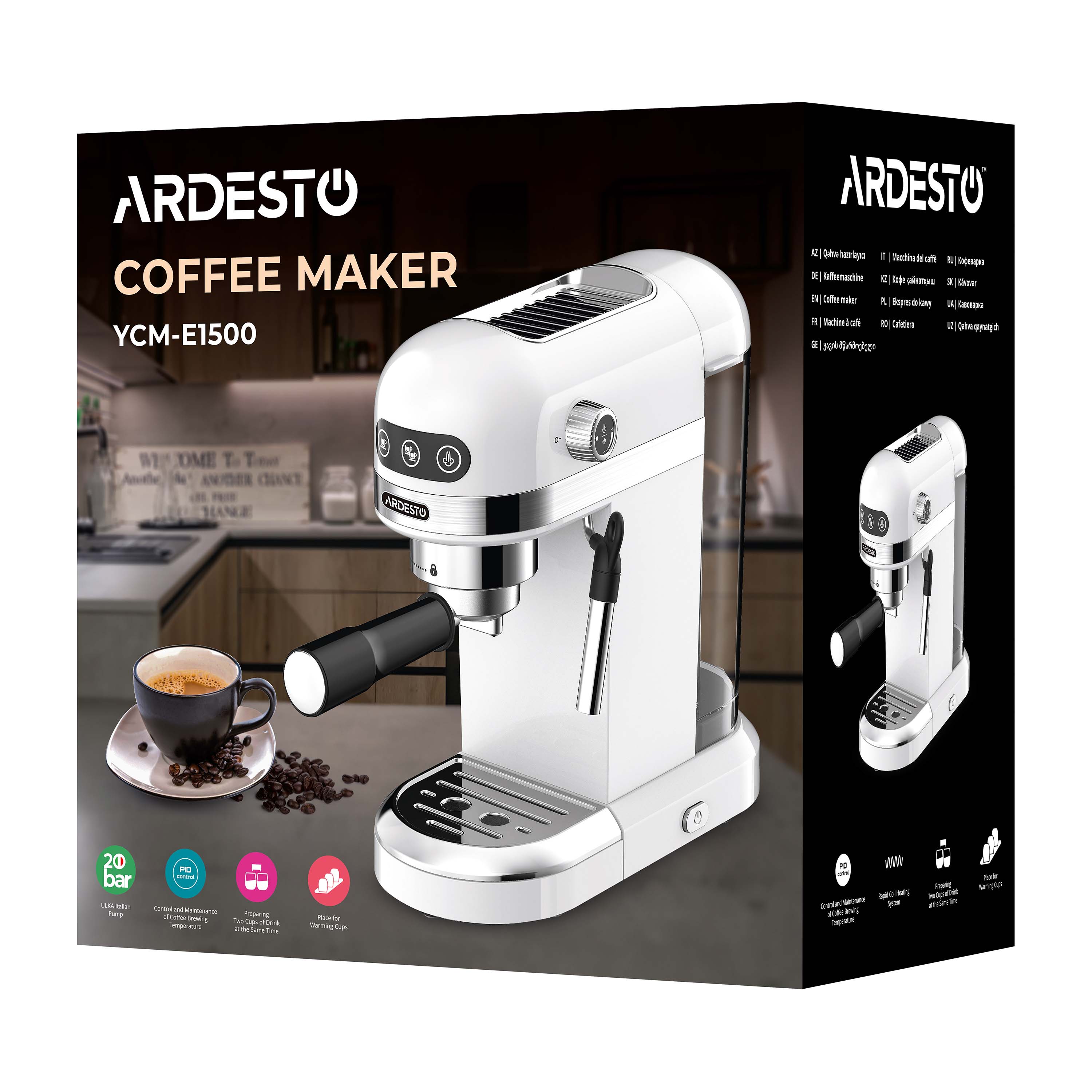 Coffee Maker Espresso Ardesto YCM-E1500