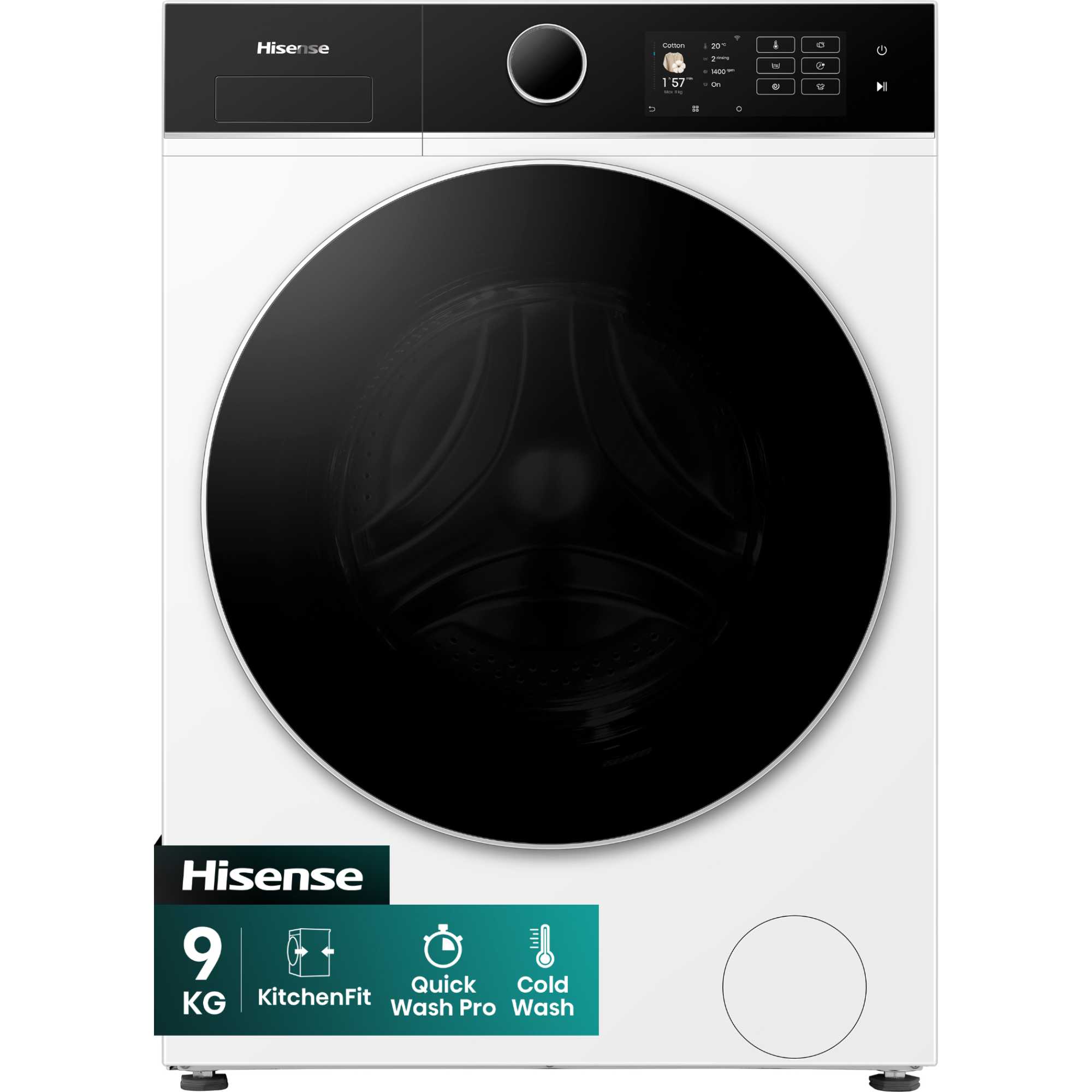 Washing machine/fr Hisense WF5I9043BWFS Class A