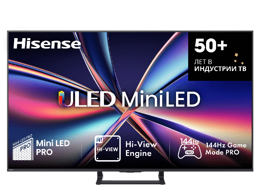 55" LED SMART TV Hisense 55E8Q, Mini LED 4K UHD, VIDAA OS, Black