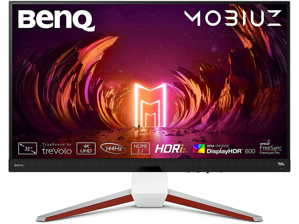 32" BenQ Mobiuz EX3210U,White,IPS,3840x2160,144Hz,FreeSync,1msMPRT,600cd,CR1000:1,HDR600,HDMI+DP+USB.Spkrs
