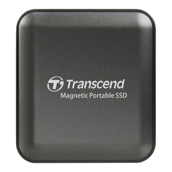 2.0TB  Transcend Portable SSD ESD420 Iron Gray, USB-C 3.2 20Gbps (69.5x63x10mm, 48g, R/W:2000/2000 MB/s, Magnetic compatible wtih MagSafe)