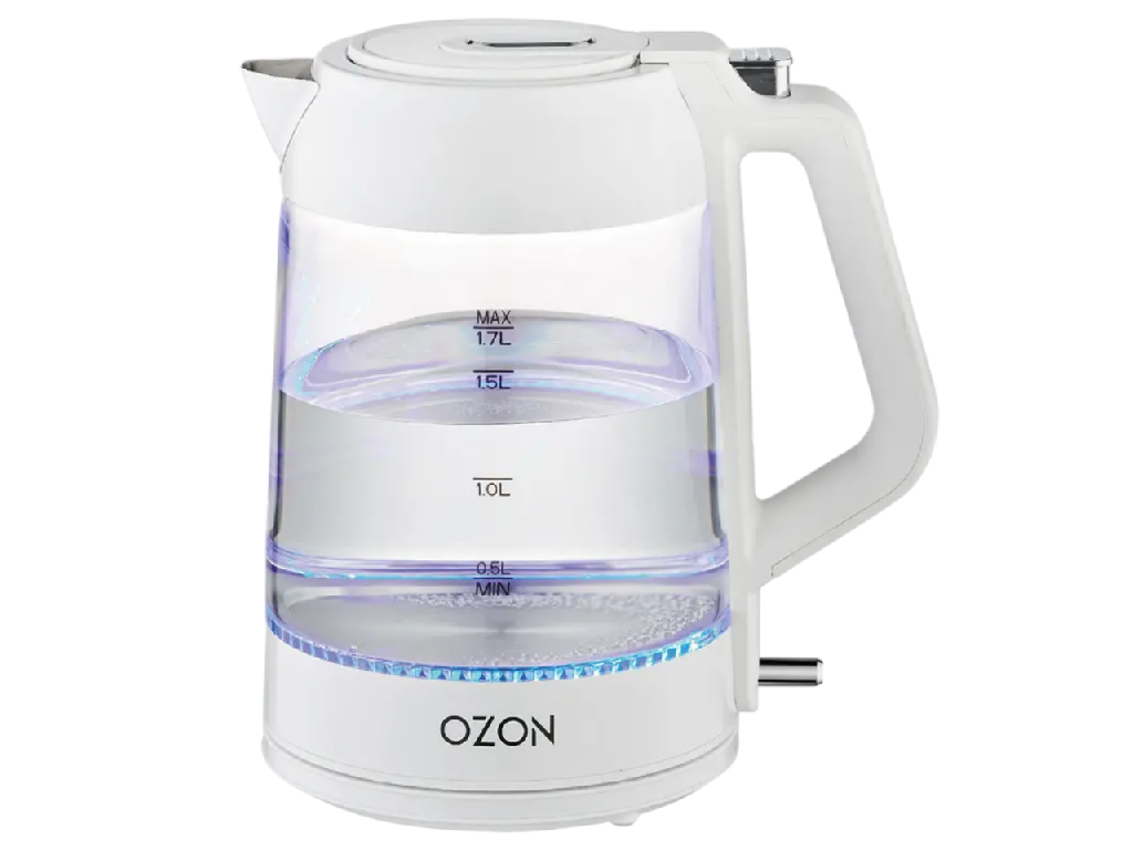 Kettle Ozon EKC-1705A-GS, White
