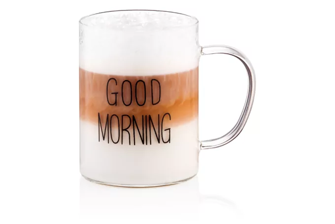 Glass cups Ardesto  Good Morning Set 420 ml 2pcs, AR2642BMR