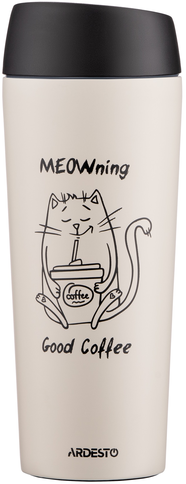 Thermal Mug ARDESTO Coffee Time Meowning 450 ml, AR2645WC