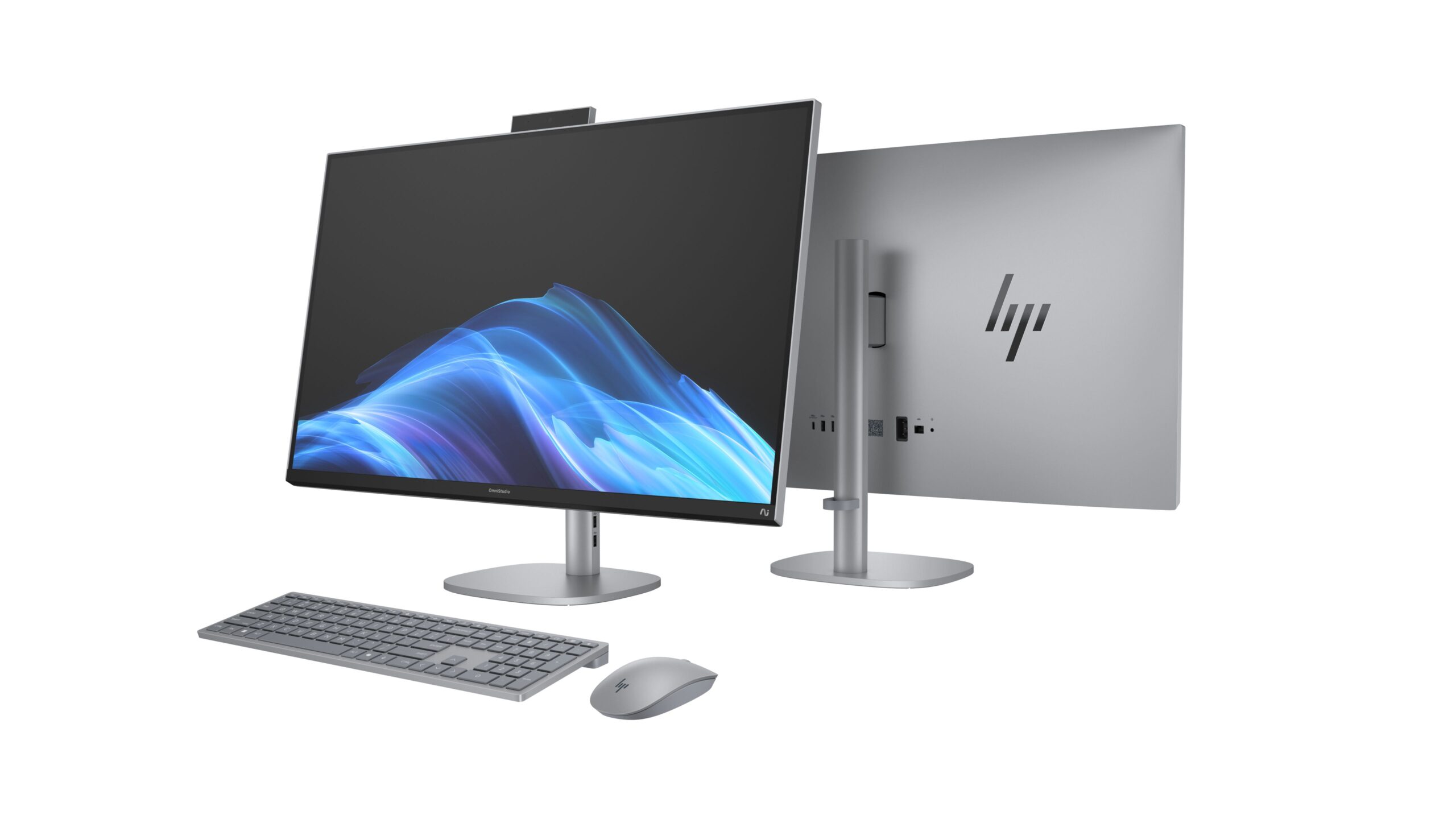 HP AIO OmniStudio X 27 Silver (27" 4K UHD IPS 350nits Core Ultra 7 155H 1.4-4.8GHz 32GB, 1TB SSD, Wireless HP 710 KB&MS, Win 11 Home)