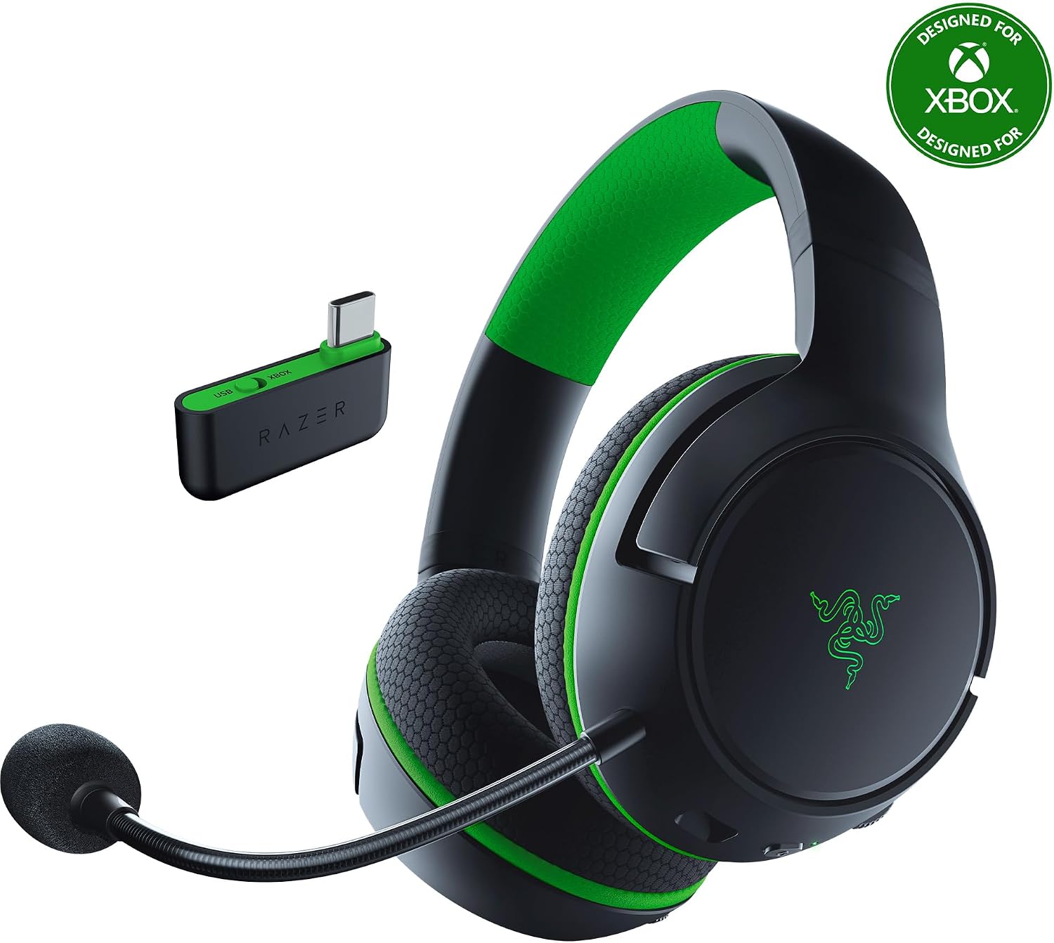 Gaming Wireless Headset Razer Kaira HyperSpeed Wireless Multi-Platform Xbox Licensed Black