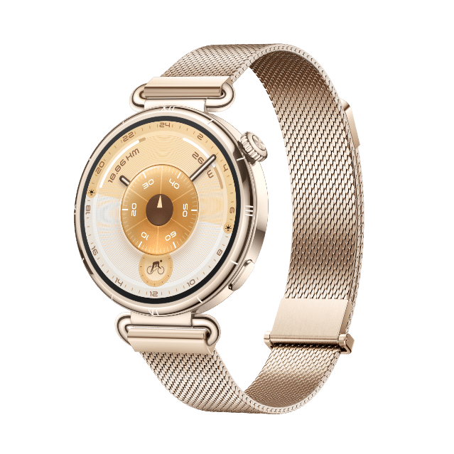 HUAWEI WATCH GT 5 41mm, Gold with Gold Milanese Strap
