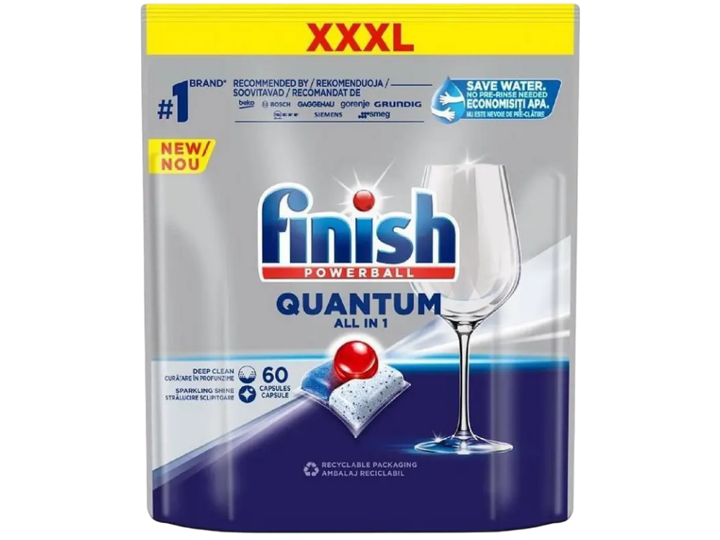 Dishwasher Capsules FINISH 60tab Quantum Regular All in1 GS 5908252004881