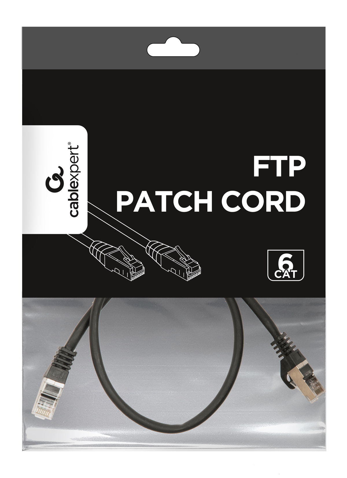 Cat.6A SFTP   5m, Black, Copper, PP6A-LSZHCU-BK-5M, Cablexpert, Low Smoke Zero Halogen (LSZH)