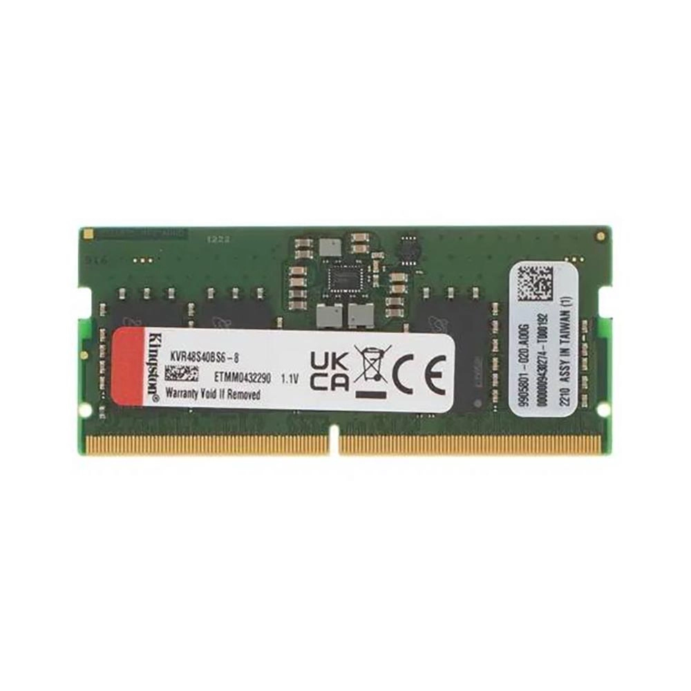 .8GB DDR5-5600MHz SODIMM Kingston  ValueRAM (KVR56S46BS6-8), CL46, 1.1V, Intel XMP 3.0, Black