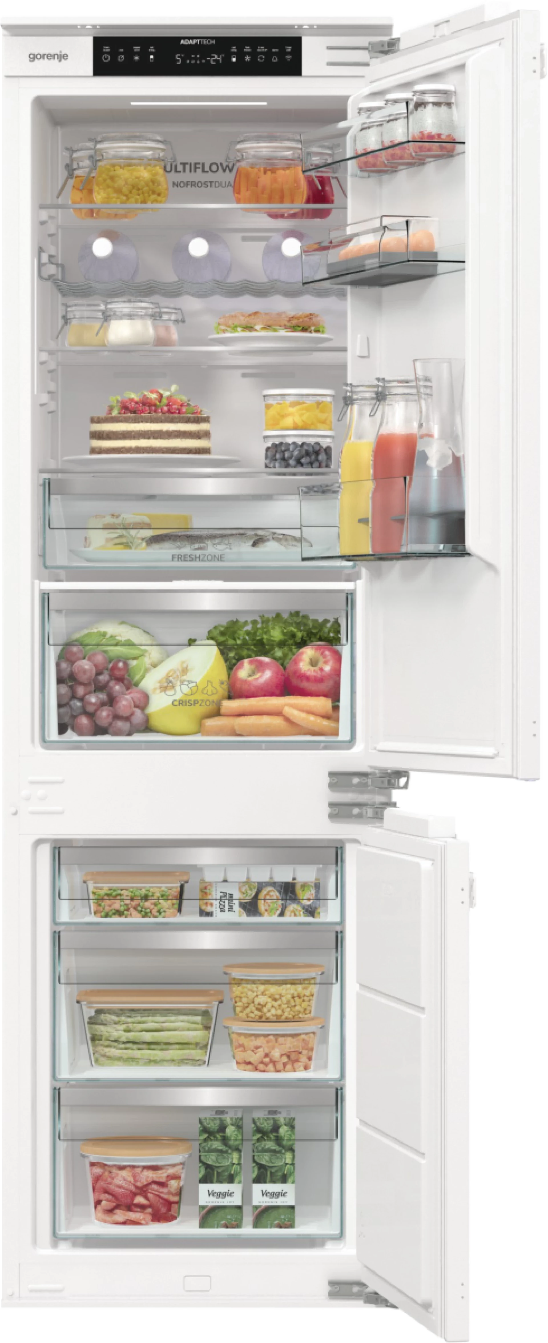 Bin/Refrigerator Gorenje NRKI517E62WF