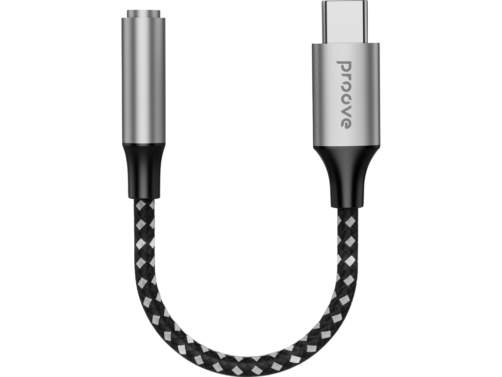 Adapter AUX Proove SoundMesh Type-C to 3.5mm, Gray