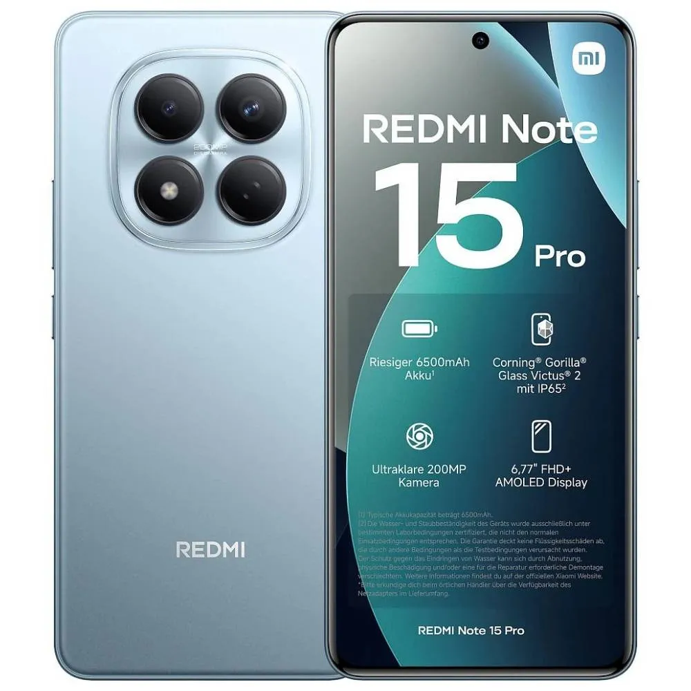 Redmi Note 15 4G 8/256GB EU Glacier Blue