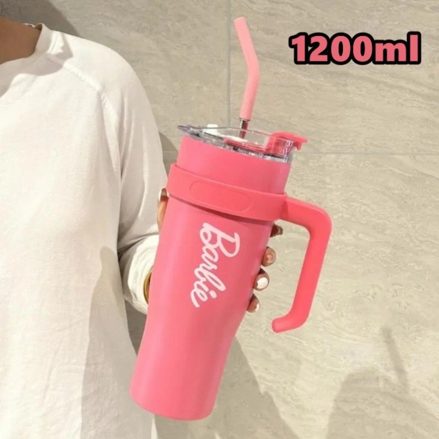 Pahar Barbie 1200ml Insulated Cup and Straw PP13760BR