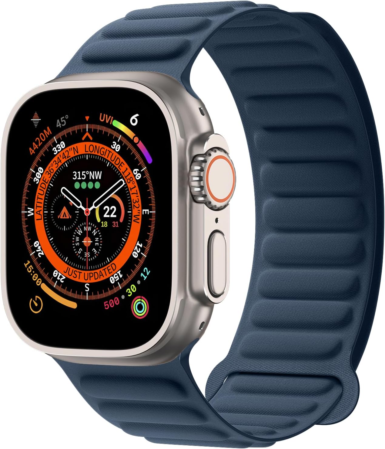 Strap Apple Watch 44/45//46/49mm Pacific Blue Magnetic Link - M/L