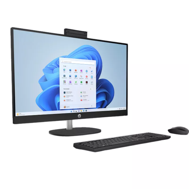 HP AIO 27-cr0084ci Black (27" FHD IPS Ryzen 5 7520U 2.8-4.3GHz, 16GB, 512GB, Wireless KB&MS, Free DOS)
