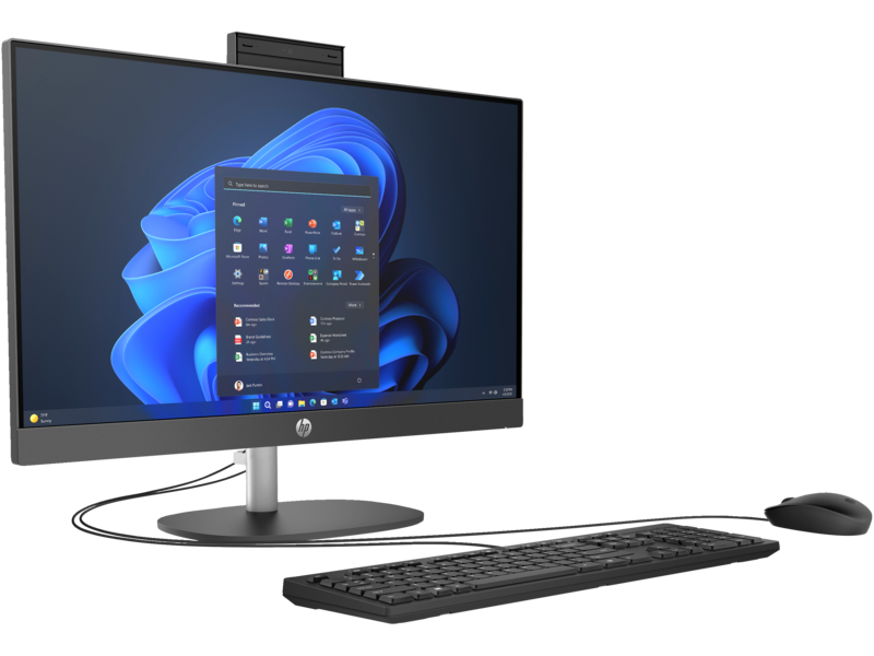 HP AIO ProOne 240 G10 Black (23,8" FHD IPS Core Ultra 7 155U 1.7-4.8GH, 16GB, 512GB, wired KB&MS, Win 11 Pro)