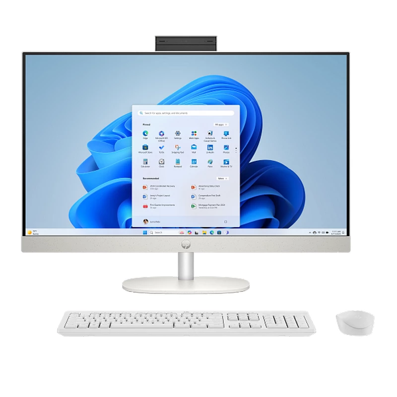HP AIO AI 24-cr2088ci White (23,8" FHD IPS Ultra 7 255U 2.0-5.2GHz, 16GB, 512GB SSD, Wireless KB&MS, FreeDOS)