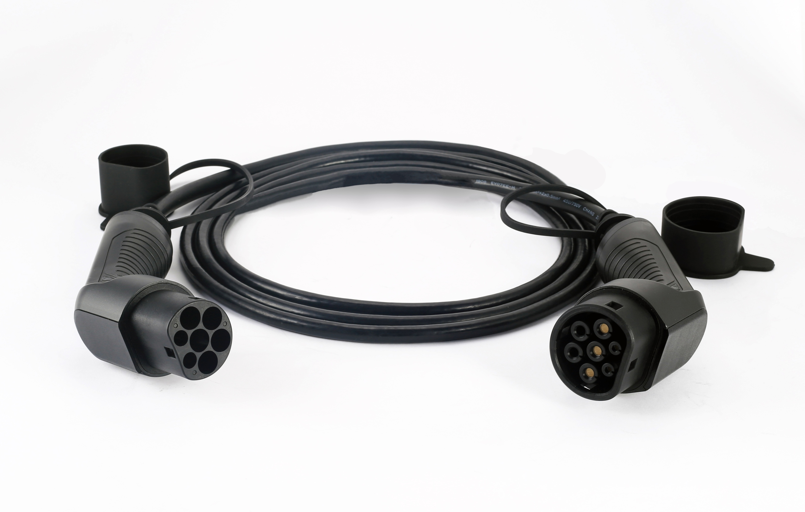 EV Charging cable Type 2, 3-phase 32A, 22kW, 4m, IP55, Energenie, EV-T2MF-22KW-4M