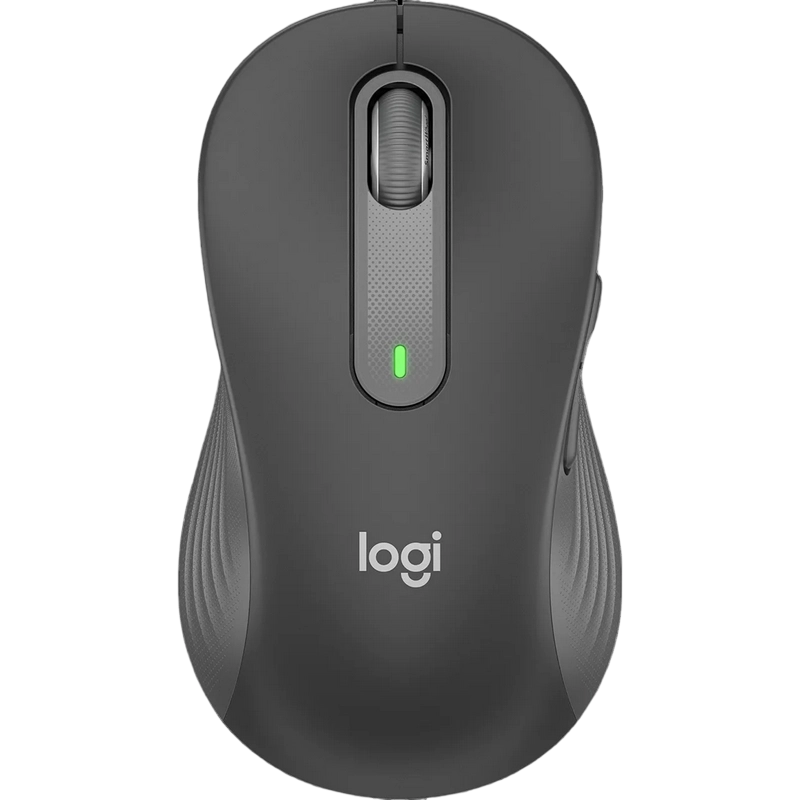 Wireless Mouse Logitech M650 L Signature, 400-4000 dpi, 5 buttons, Ambidextrous, 115g., 1xAA, Bolt, 2.4Ghz+BT, Graphite, LEFT