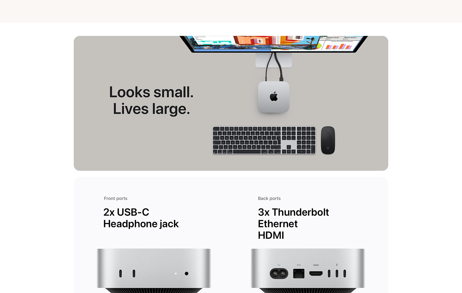Apple Mac mini Z1JV001CM (M4 Pro 12‑core CPU and 16‑core GPU, 48GB, 1TB SSD)