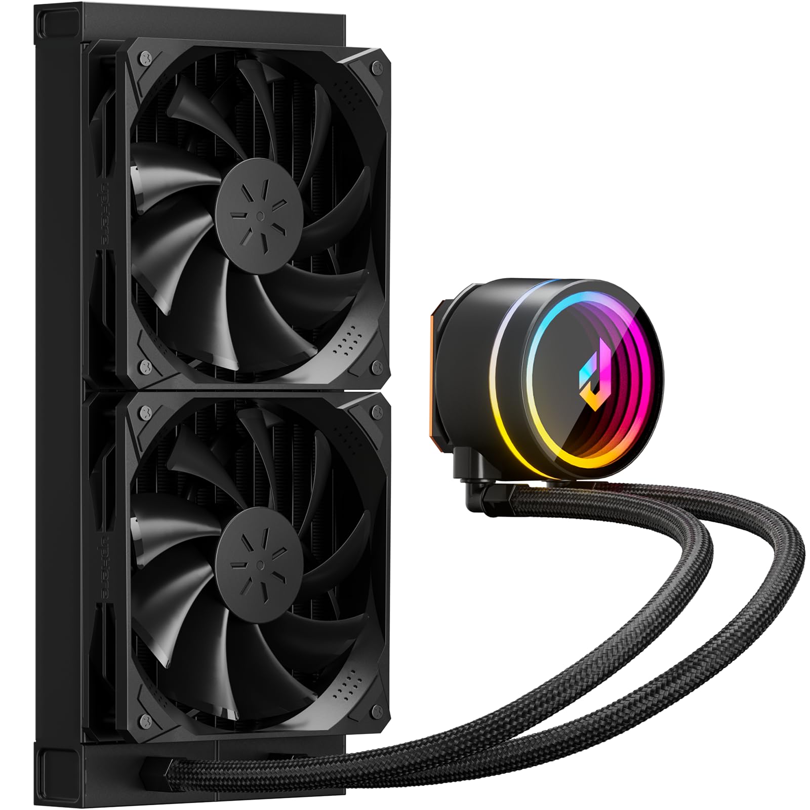 AIO Liquid Cooling Asus "MAX GAMING LC 360 ARGB LCD" (<35,5dBA, 3x120mm, ARGB, 0-2500RPM, 70,88CFM)