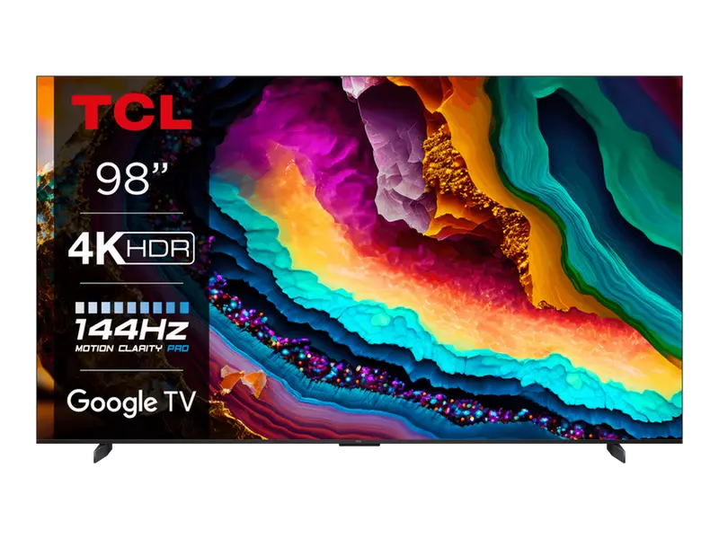 98" LED SMART TV TCL 98T8C, QLED, 4K UHD, Google TV, Black