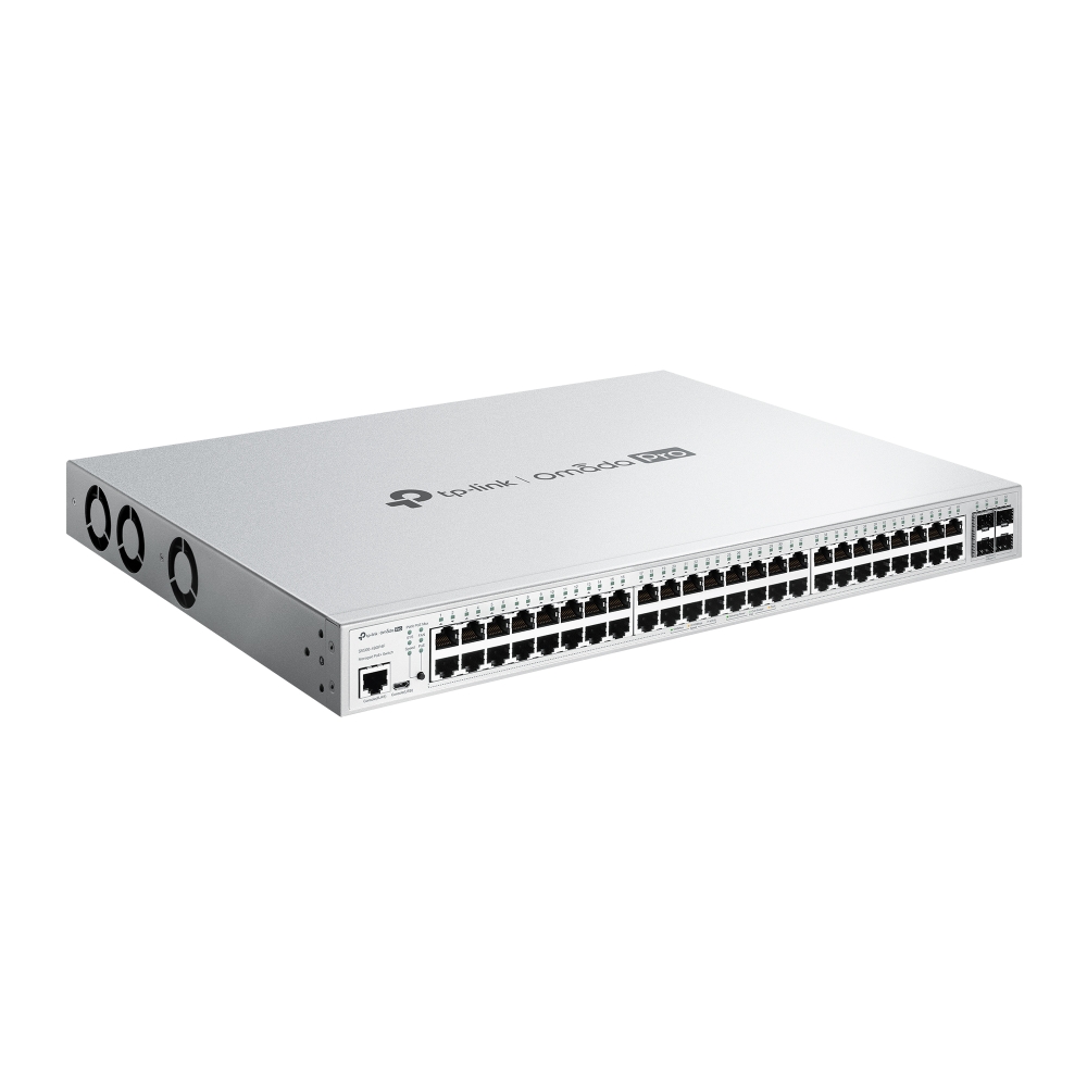 48-Port Gigabit L2+ Managed PoE+ Switch  TP-LINK Omada Pro "S5500-48GP4F", 4x1Gbps SFP ports, budget 384W