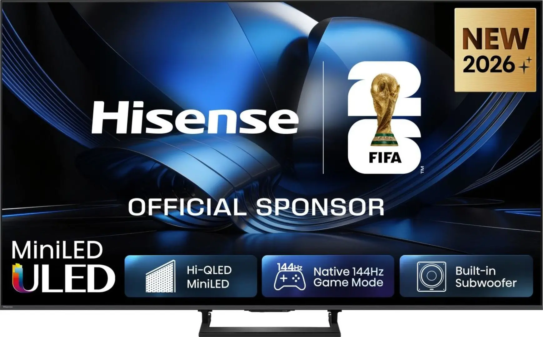 65" LED SMART TV Hisense 65U7SE, MiniLED, 4K UHD VIDAA OS, Black