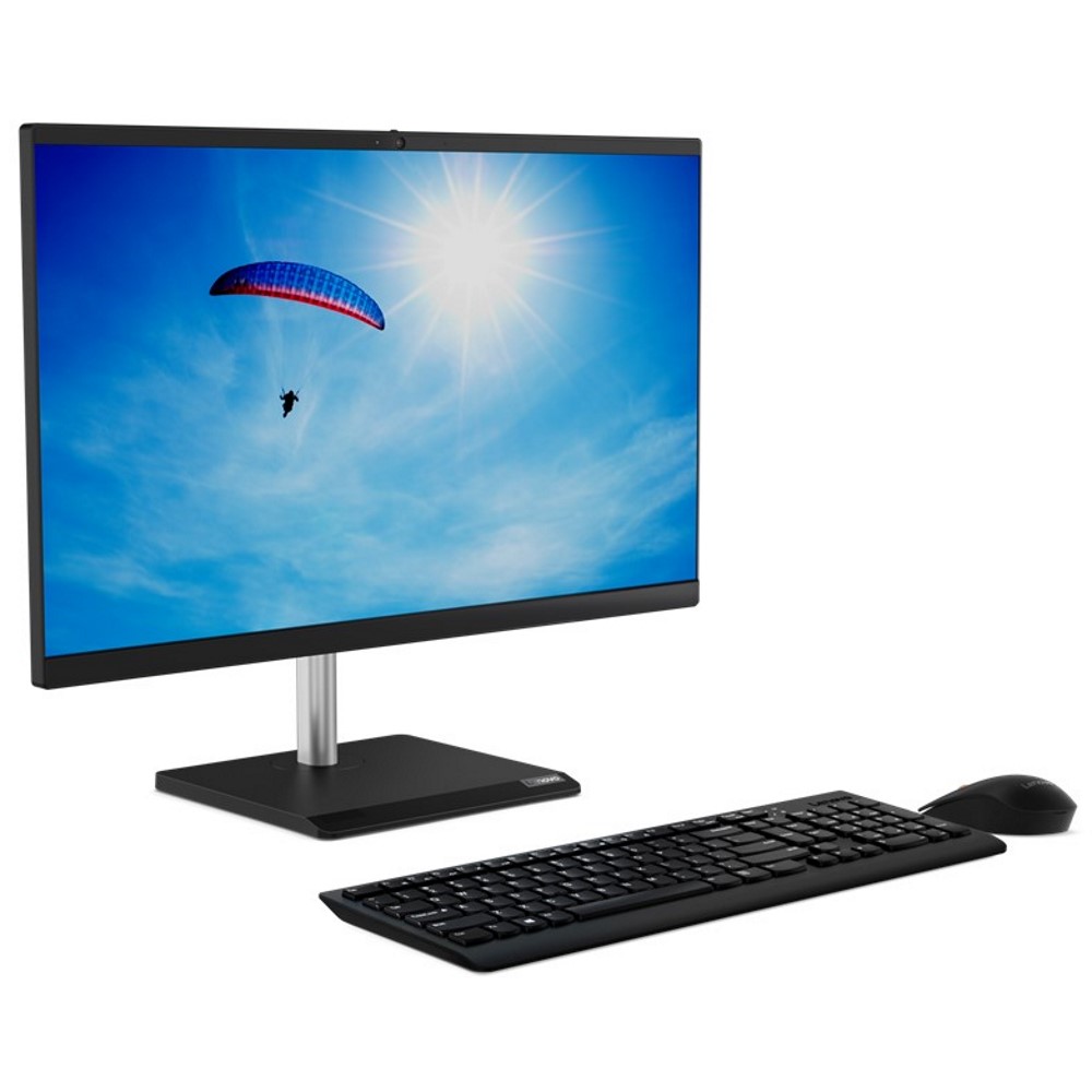 Lenovo AIO V105 Black (23.8" FHD IPS Ryzen 5 40 2.8-4.3GHz, 16GB, 512GB, wired KB&MS, No OS, 3Y warranty)