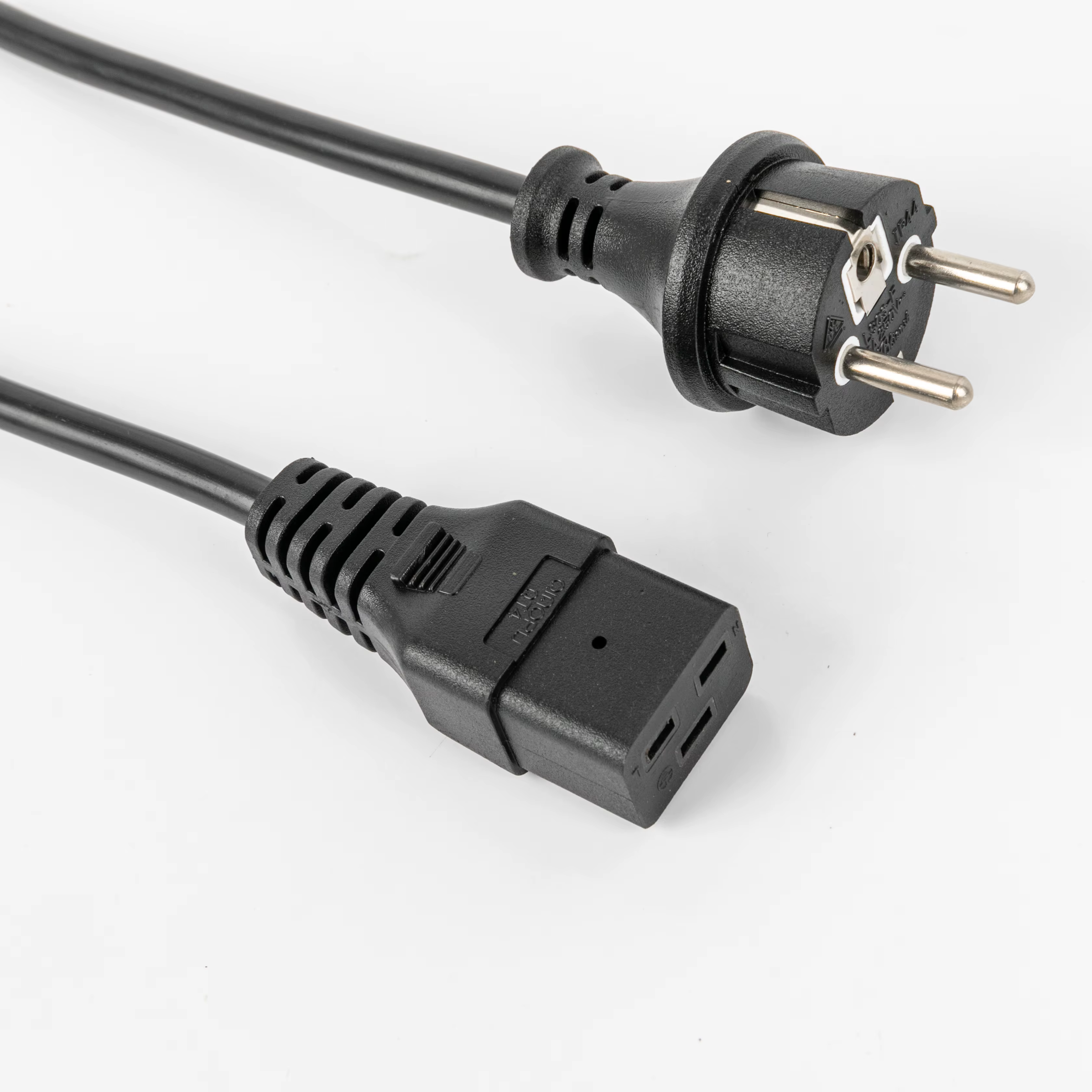 Power Cord PC-220V   2m Euro Plug, Y-cord 1.55m+Y neck 0.45m+0.45m, Cablexpert, PC-186-ML6