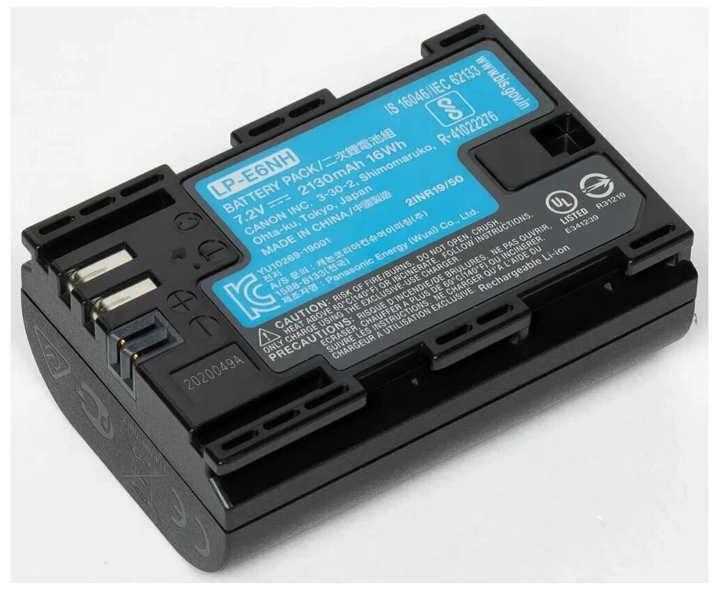 Battery pack Canon LP-E6NH, 2130mAh, for EOS R5,R6,R7,R,5D,6D,90D