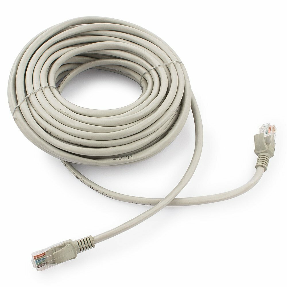 15m, Patch Cord, PP12-15M, Cat.5E, Cablexpert, molded strain relief 50u" plugs