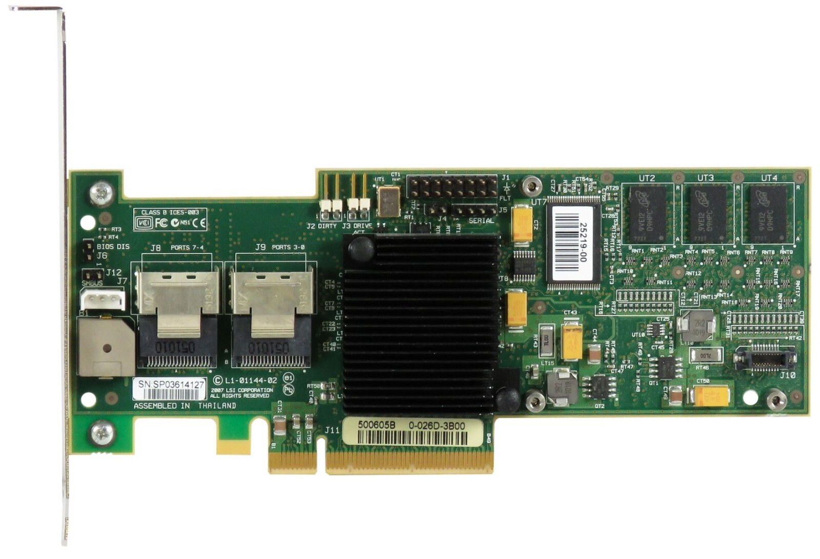 Cisco LSI MegaRAID SAS 8708EM2 w/256MB WC and 1-SAS Cable for C200