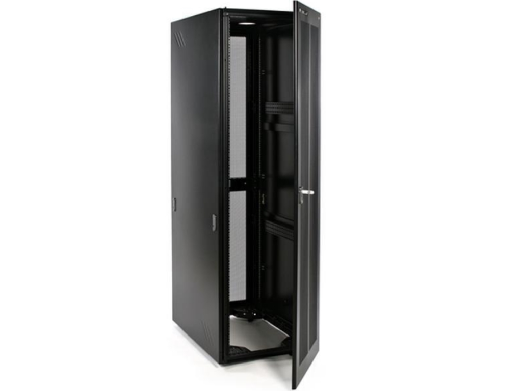 19" 18U Standard Rack Metal Cabinet Glass Door, NP6618G, 600*600*1000