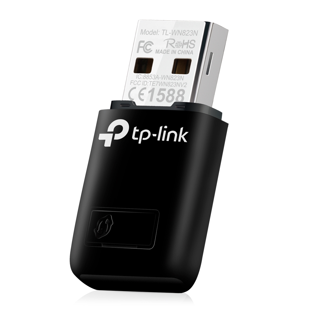 USB2.0 Mini Wi-Fi N LAN Adapter TP-LINK "TL-WN823N", 300Mbps