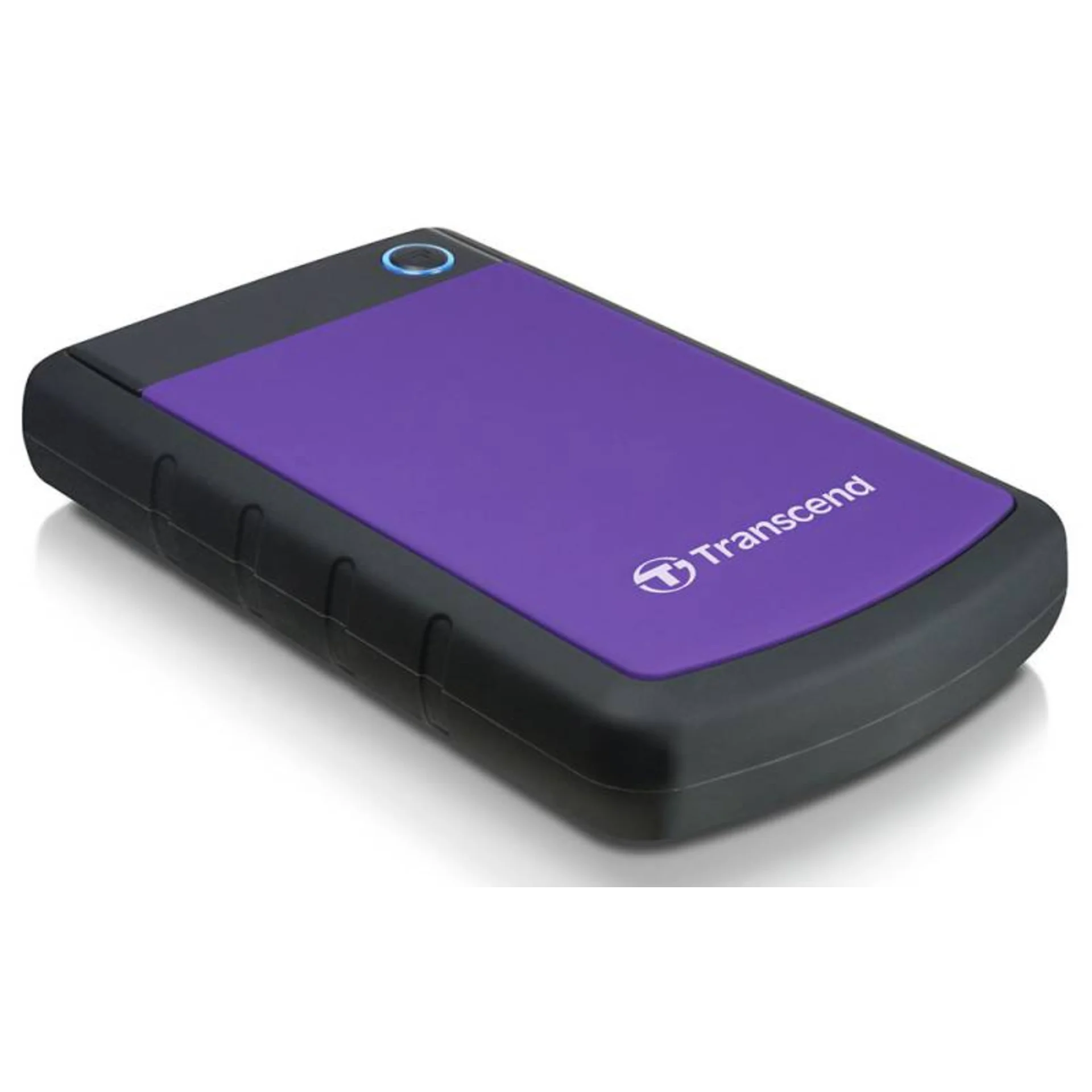 2.0TB (USB3.1) 2.5" Transcend "StoreJet 25H3P", Purple, Rubber Anti-Shock, One Touch Backup