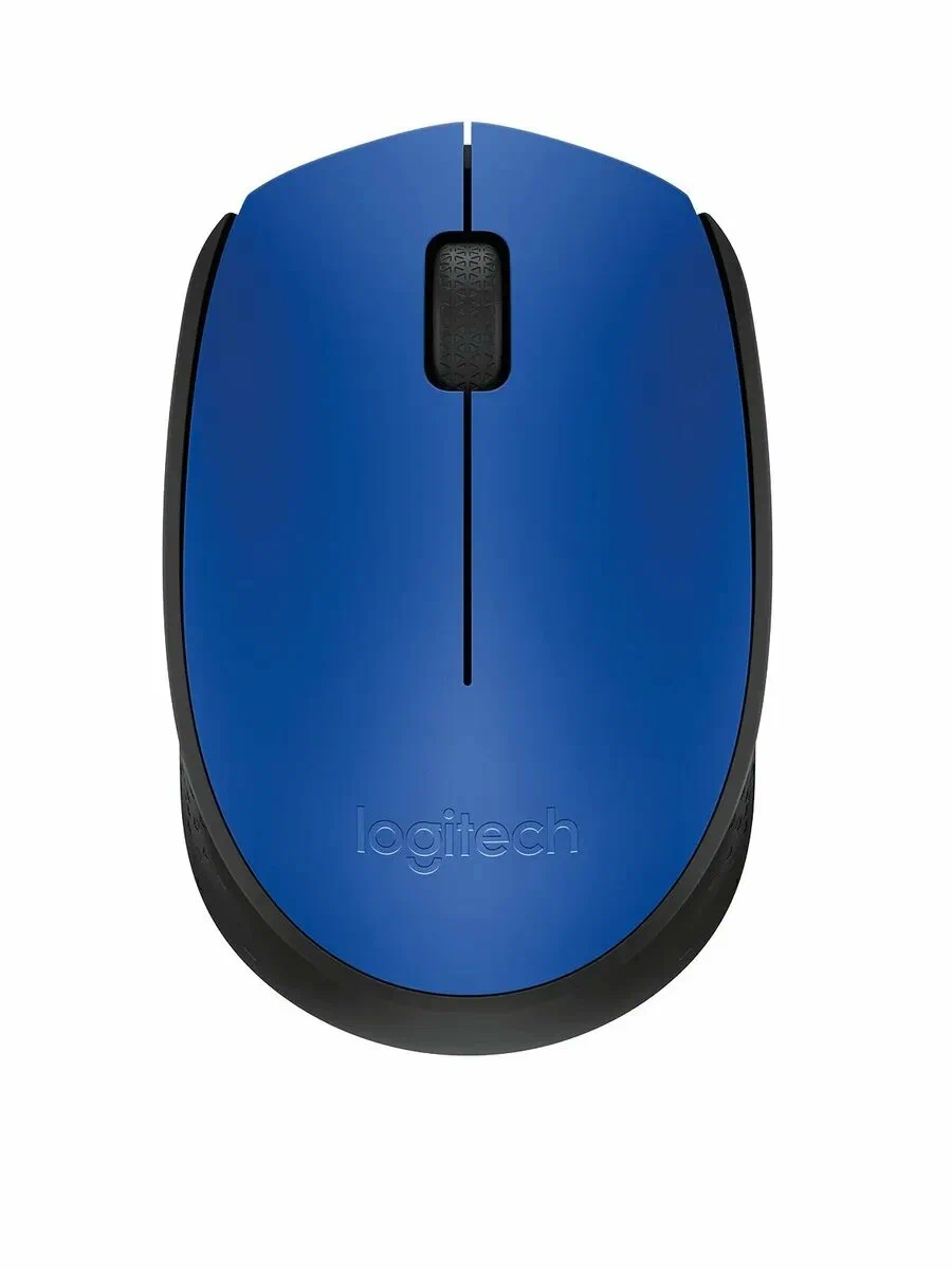 Wireless Mouse Logitech M171, 1000 dpi, 3 buttons, Ambidextrous, 69,3g., 1xAA, 2.4Ghz, Blue