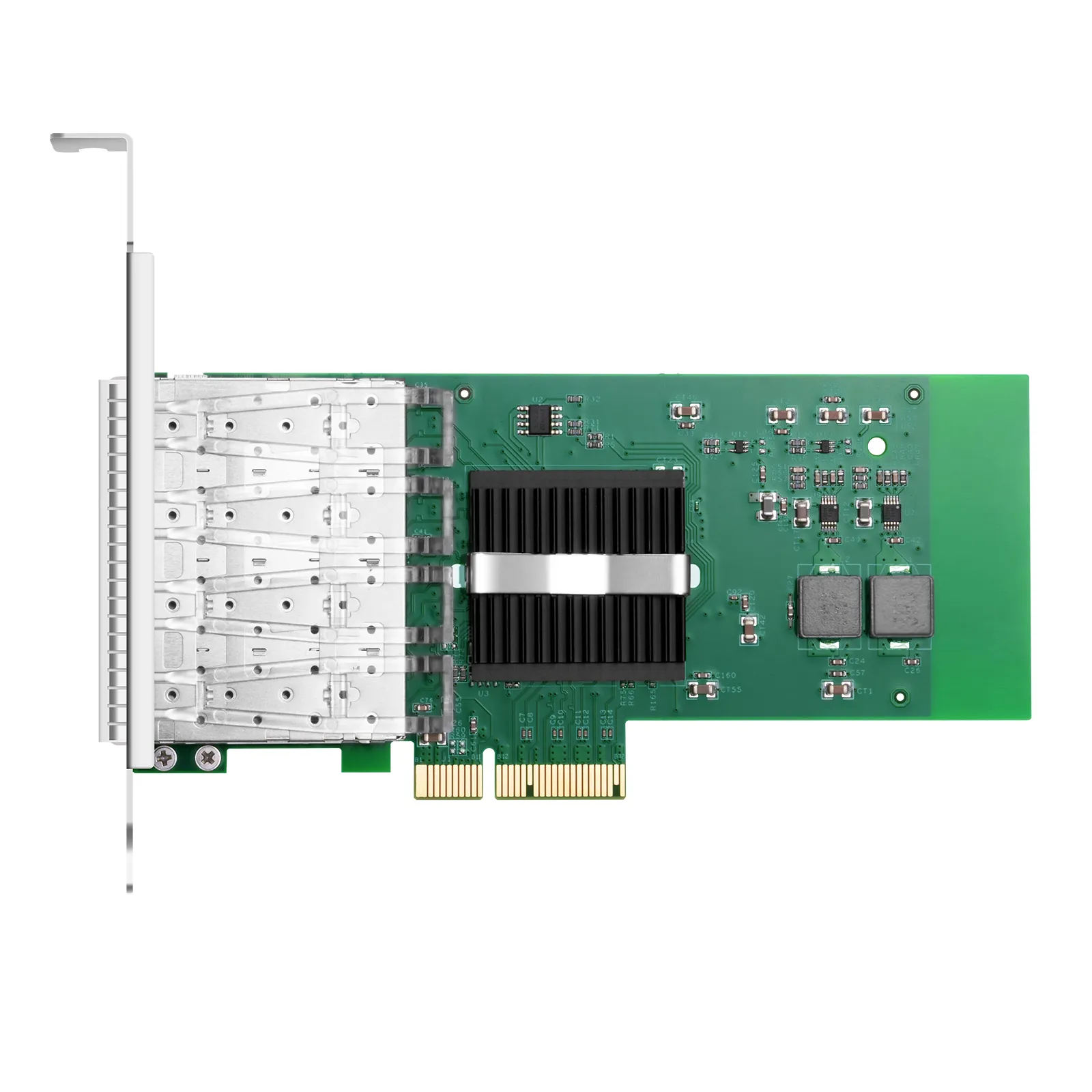 PCI-e Intel Server Adapter Intel I350AM4,  Quad SFP Port 1Gbps