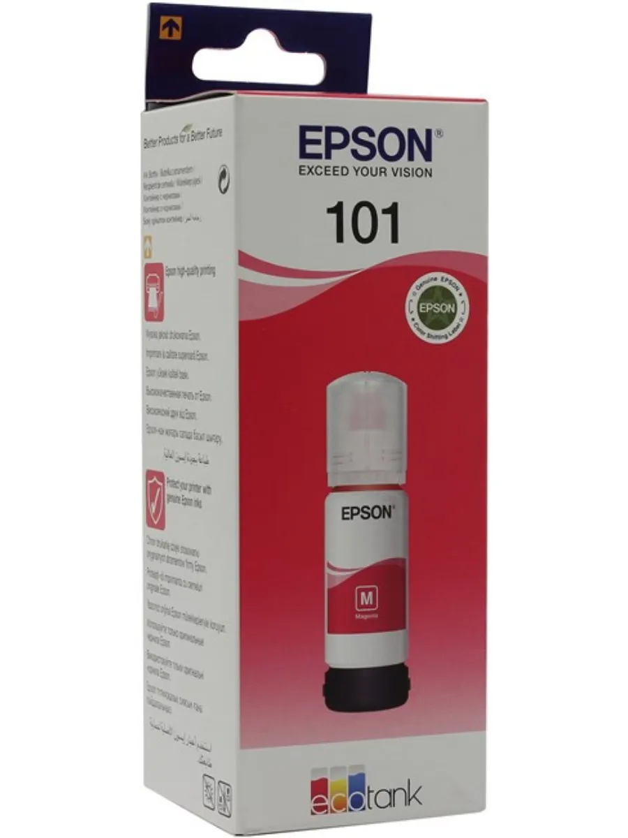 Ink  Epson C13T03V34A, 101 EcoTank Magenta bottle 70ml