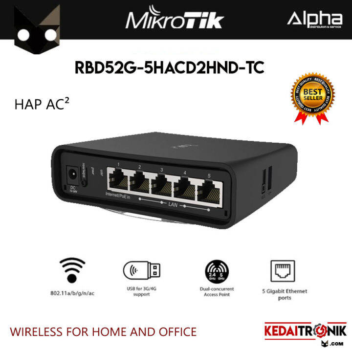 Mikrotik RBD52G-5HacD2HnD-TC, hAP ac2