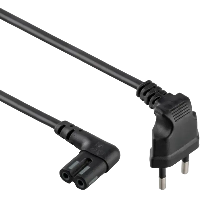 Power Cord PC-220V  1.0m  Russian Plug, Cablexpert, angled socket, Black, PC-184L